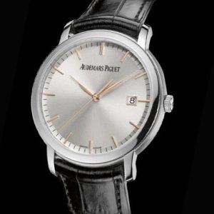 Replica Watch Audemars Piguet Jules Audemars Automatique 15170BC.OO.A002CR.01 White Gold - Silver-toned Dial