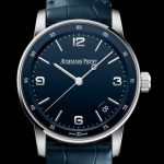 Replica Audemars Piguet Watch Code 11.59 Selfwinding 15210BC.OO.A321CR.01 White Gold - Blue Dial - Strap Alligator
