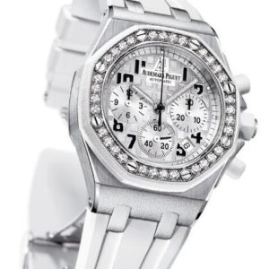 Replica Watch Audemars Piguet Chronographe Lady Royal Oak Offshore 26048SK.ZZ.D010CA.01 Steel - Setted Bezel