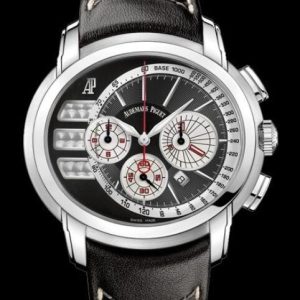 Replica Watch AUDEMARS PIGUET Chronographe Millenary Tour Auto 2011 26142ST.OO.D001VE.01 Steel - Black Leather Strap