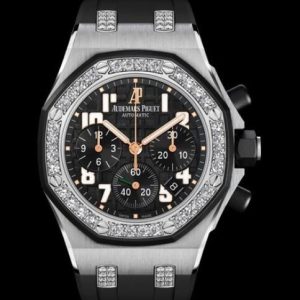 Replica Watch Audemars Piguet Royal Oak Offshore Ladycat 26211SK.ZZ.D002CA.01 Steel - Diamonds - Rubber Strap
