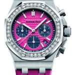 Replica Audemars Piguet Watch Royal Oak Offshore Selfwinding Chronograph 26231ST.ZZ.D069CA.01 Steel - Diamond - Pink Dial - Rubber Strap