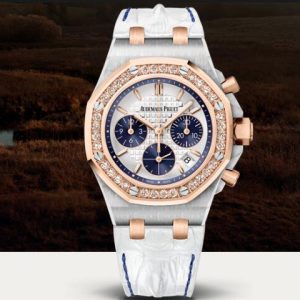 Replica AP Watch Audemars Piguet ROYAL OAK OFFSHORE CHRONOGRAPH 37MM Women Diamond 26234SR.ZZ.D202CR.01