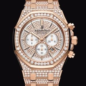 Replica Watch Audemars Piguet Royal Oak Chronographe 26322OR.ZZ.1222OR.01 Or Rose - Diamonds