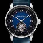 Replica Audemars Piguet Watch Code 11.59 Selfwinding Flying Tourbillon 26396BC.OO.D321CR.01 White Gold - Smoked Blue Dial - Strap Alligator