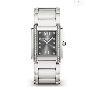 Patek Philippe Twenty 4 Price Women Replica Watch Stainless Steel Gray Dial Watch 4910/10A-010