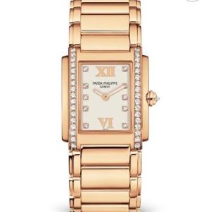 Patek Philippe Twenty 4 Price Women Replica Watch Rose Gold White Dial Watch 4910/11R-011