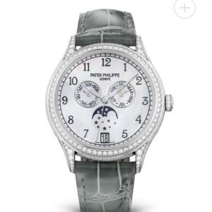 Cheapest Patek Philippe Watch Price Replica Complications Diamond Set White Gold ladies' watch 4948G-010