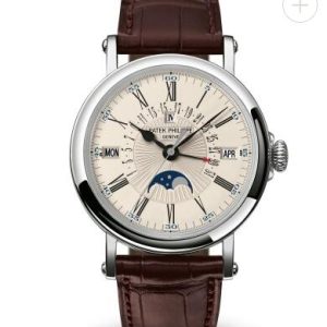 Cheapest Patek Philippe Watch Price Replica Grand Complications Perpetual Calendar White Gold 5159G-001