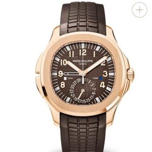 Cheap Patek Philippe Aquanaut Watches for sale Travel Time Rose Gold Watch 5164R-001