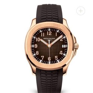 Cheap Patek Philippe Aquanaut Watches for sale Date Brown Strap Rose Gold 5167R-001