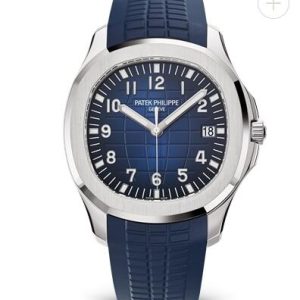 Cheap Patek Philippe Aquanaut Watches for sale Blue Dial & Strap White Gold 5168G-001