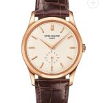 Cheapest Patek Philippe Calatrava Watches Prcies Replica Calatrava Small Seconds Rose Gold Watch 5196R-001