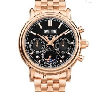 Cheapest Patek Philippe Watch Price Replica Grand Complications Chronograph Black Dial 5204/1R-001