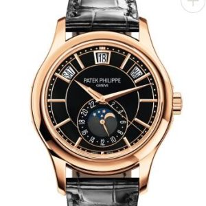 Cheapest Patek Philippe Watch Price Replica Complications Automatic Black Dial Watch 5205R-010