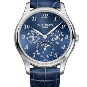 Cheapest Patek Philippe Watch Price Replica Grand Complications Blue Dial Perpetual Calendar 5327G-001