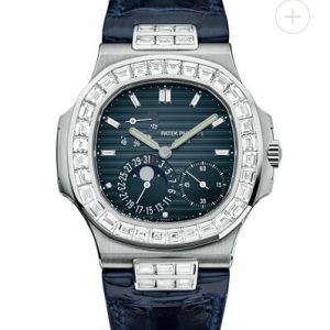 Patek Philippe Nautilus Watches Cheap Prices for Sale Replica Nautilus Moon Phase White Gold Watch 5724G-001