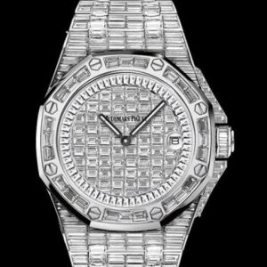 Replica Audemars Piguet Watch Royal Oak Offshore Quartz 67543BC.ZZ.9185BC.01 White Gold - Diamants