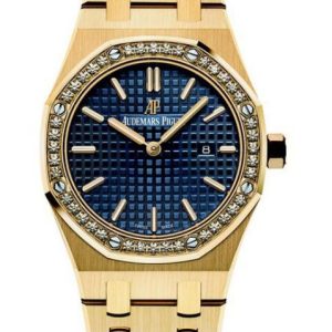 Replica watch Audemars Piguet Royal OAK Quartz 67651BA.ZZ.1261BA.02 Yellow Gold - Diamonds - Yellow Gold