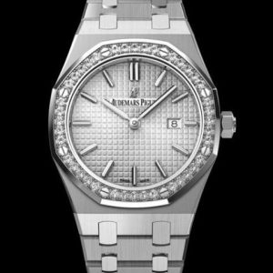 Replica watch Audemars Piguet Royal Oak Quartz 67651ST.ZZ.1261ST.01 Steel - Silvered Dial - Steel Bracelet
