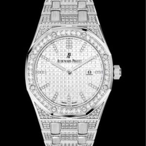 Replica Watch Audemars Piguet Royal Oak Quartz 67652BC.ZZ.1262BC.01 White Gold - Diamants