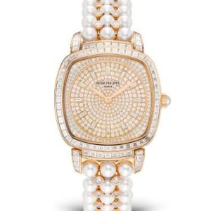 Cheapest Patek Philippe Gondolo Haute Joaillerie Diamond & Pearl Replica Watch 7042-100R-010