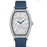 Cheapest Patek Philippe Gondolo Diamond & White Gold Dial Ladies Replica Watch 7099G-001