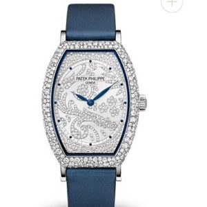 Cheapest Patek Philippe Gondolo Diamond & White Gold Dial Ladies Replica Watch 7099G-001