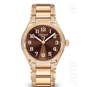 Patek Philippe Twenty 4 Price Women Replica Watch Automatic Rose Gold & Brown Dial 7300/1201R-010