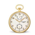 Vintage Patek Philippe Watches for Sale Cheap Price Replica Open-Face Yellow Gold Pocket Watch with Power Reserve Indicator 972/1J-010