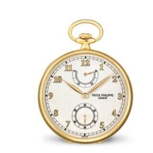 Vintage Patek Philippe Watches for Sale Cheap Price Replica Open-Face Yellow Gold Pocket Watch with Power Reserve Indicator 972/1J-010