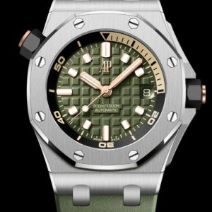 Replica AP Watch Audemars Piguet Royal Oak Offshore Diver Stainless Steel Green 15720ST.OO.A052CA.01