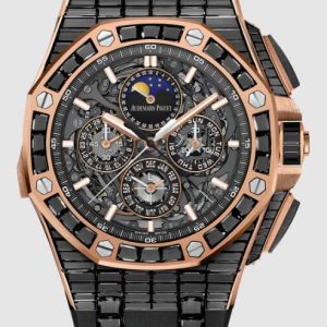 Replica AP Watch Audemars Piguet Royal Oak OffShore Grande Complication Pink Gold - Black Sapphire 26583OR.SS.A002CA.01