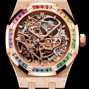 Audemars Piguet ROYAL OAK FROSTED GOLD DOUBLE BALANCE WHEEL OPENWORKED Watch Replica 15468OR.YG.1259OR.01