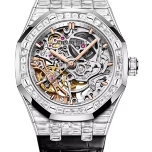 Audemars Piguet Royal Oak 37 Double Balance Wheel Openworked Watch Replica 15469BC.ZZ.D001CR.01