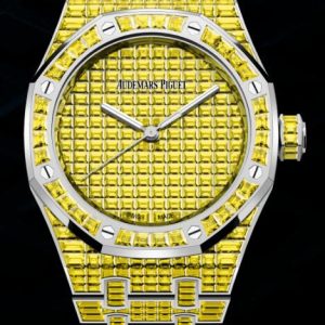 Audemars Piguet Replica Watch ROYAL OAK SELFWINDING YELLOW CHRYSOBERYL "50TH ANNIVERSARY" 15554BC.RY.1274BC.01