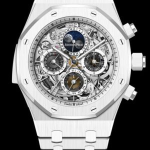 Replica AP Watch Audemars Piguet Royal Oak Grande Complication Openworked White Ceramic 26605CB.OO.1248CB.01