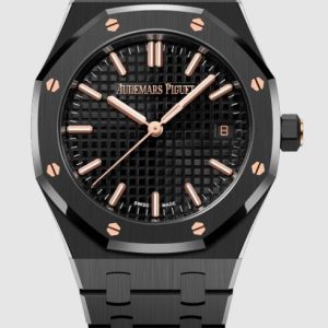Audemars Piguet Replica Watch Royal Oak Selfwinding 34 Black Ceramic 77350CE.OO.1266CE.03.A