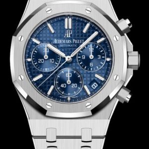 Replica AP Watch Audemars Piguet Royal Oak Chronograph 41 White Gold Blue 26239BC.OO.1220BC.01