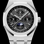 Replica AP Watch Audemars Piguet Royal Oak Perpetual Calendar 41 White Gold Black 26607BC.OO.1220BC.02