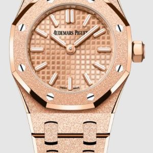 Audemars Piguet ROYAL OAK MINI FROSTED GOLD QUARTZ Watch Replica 67630OR.GG.1312OR.01