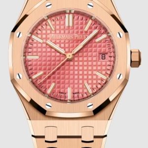Audemars Piguet Royal Oak Selfwinding 34 Pink Gold Watch Replica 77450OR.OO.1361OR.01