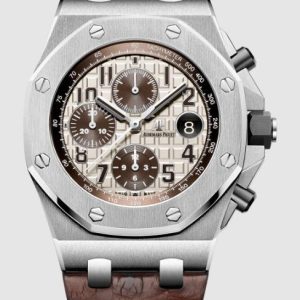 Replica AP Watch Audemars Piguet Royal Oak Offshore Chronograph Ivory-toned dial Dial 26470ST.OO.A801CR.01