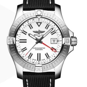 Replica Breitling Avenger Automatic GMT 43 Steel White A32397101A1X1 Men Watch