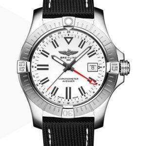 Replica Breitling Avenger Automatic GMT 43 Steel White A32397101A1X2 Men Watch