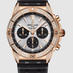 Replica Breitling Chronomat B01 42 Red Gold - Diamond RB0134721G1S2 Watch