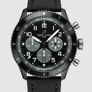 Best Breitling SUPER AVI B04 CHRONOGRAPH GMT 46 MOSQUITO NIGHT FIGHTER SB04451A1B1X1 Men Replica Watch