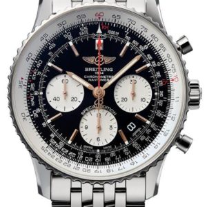 Replica Breitling Navitimer 1 B01 Chronograph 43 Steel Black Japan Special Edition AB0121A11B1A1 Men Watch