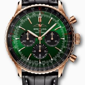 Replica Breitling Navitimer B01 Chronograph 46 Red Gold RB0137241L1P1 Men Watch