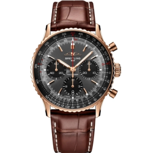 Replica Breitling Navitimer B01 Chronograph 41 Red Gold RB01394A1B2P1 Watch